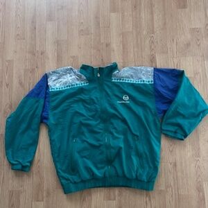 Sergio Tacchini Tracksuit Jacket Mens Vintage 80's Retro Green 44